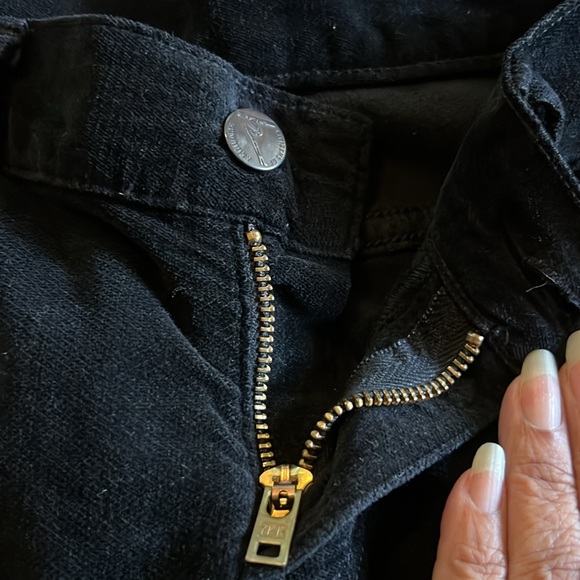 Citizens of Humanity velvet low cut rise 8, inseam 33, black, cotton and lycra - Picture 7 of 9